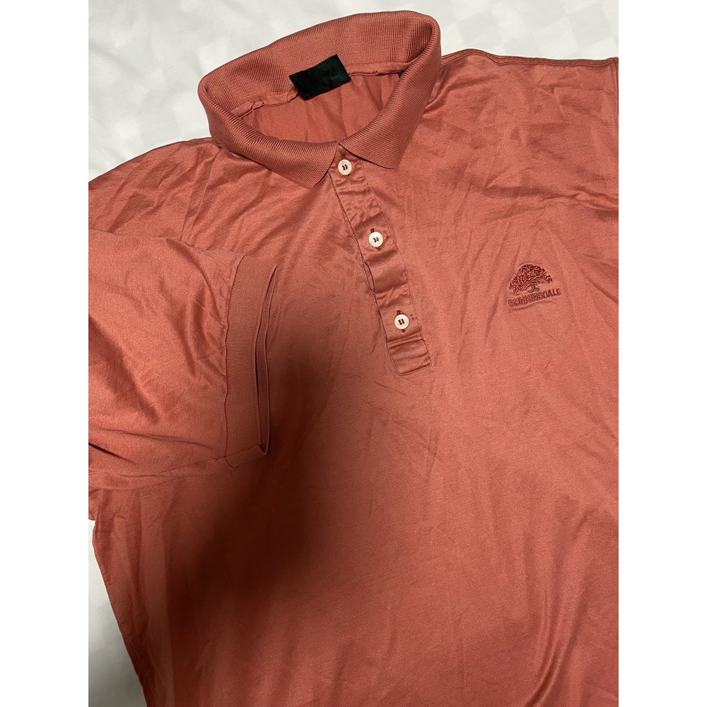 Vintage Bobby Jones Orange/Red Golf Polo Shirt Men's L Italia (52) Made In Italy
